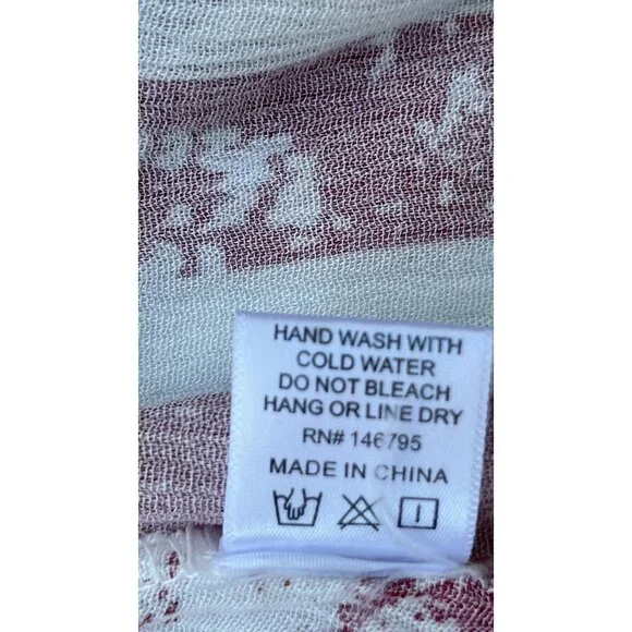 Preowned Dee Elly Womens American Flag Shawl Cardigan Size S - Picture 8 of 8